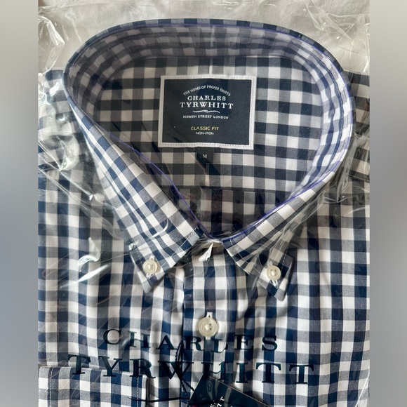 Charles Tyrwhitt Classic Fit Check Shirt - Picture 2 of 5